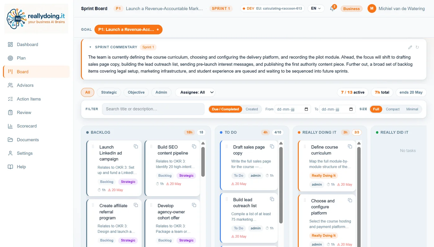 RPM ReallyDoing.It app — platform workspace